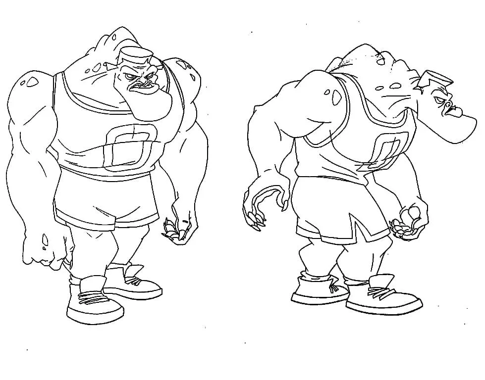 Space Jam Para Colorear
