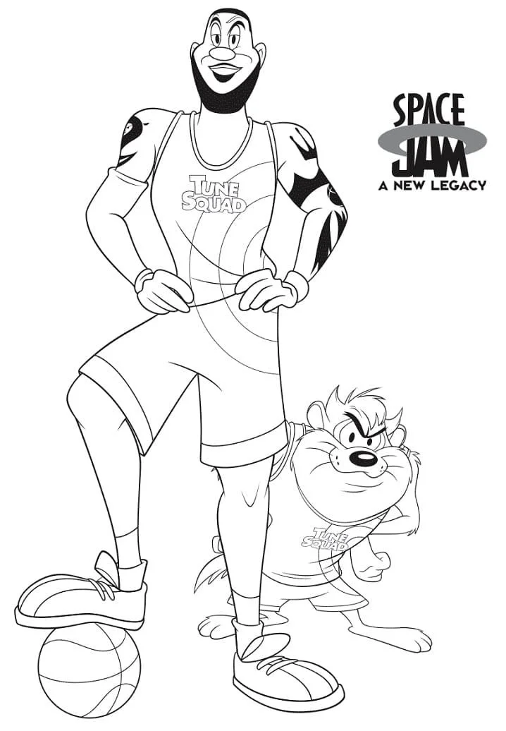 Space Jam Coloring Pages 4