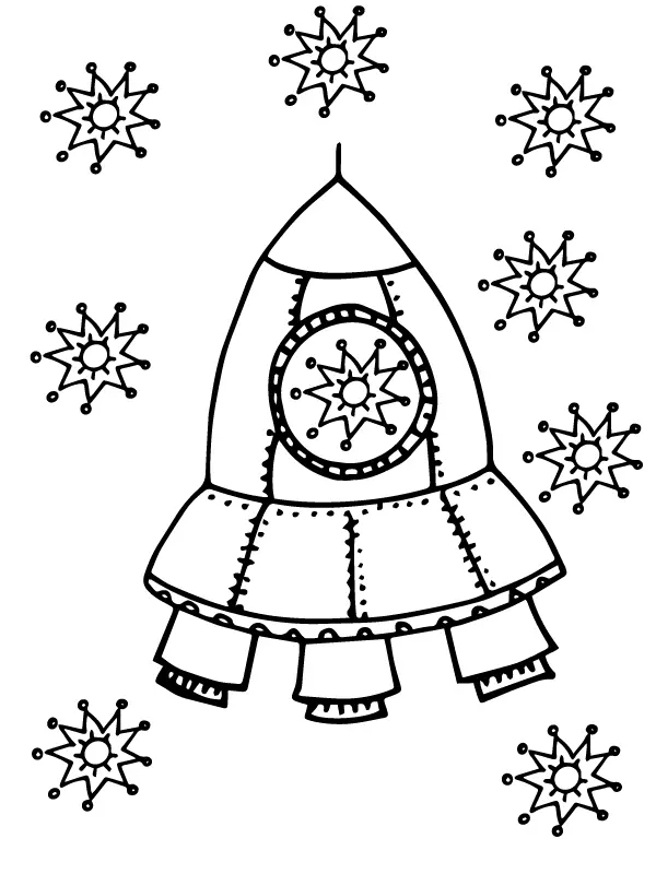 Space Shuttles Coloring Pages 1