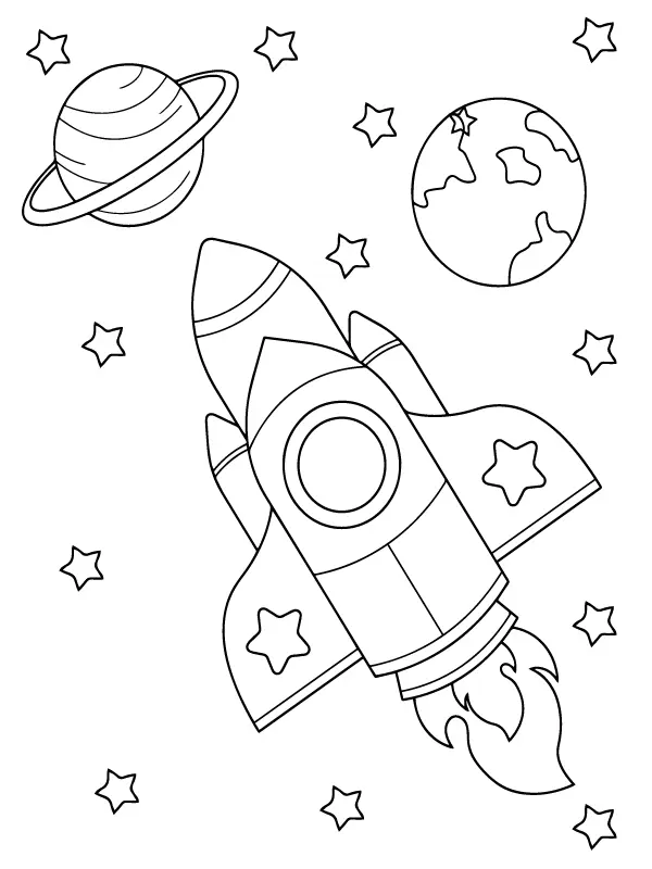 Space Shuttles Coloring Pages 11