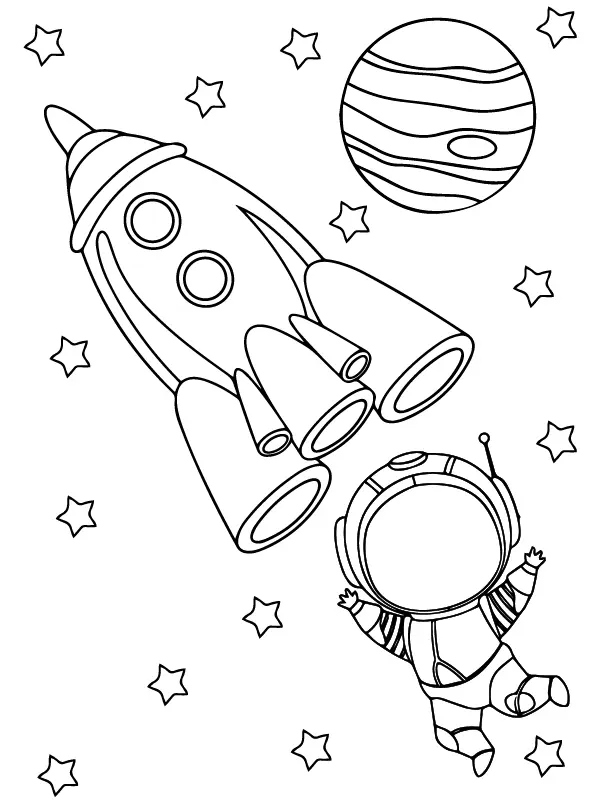 Space Shuttles Coloring Pages 13