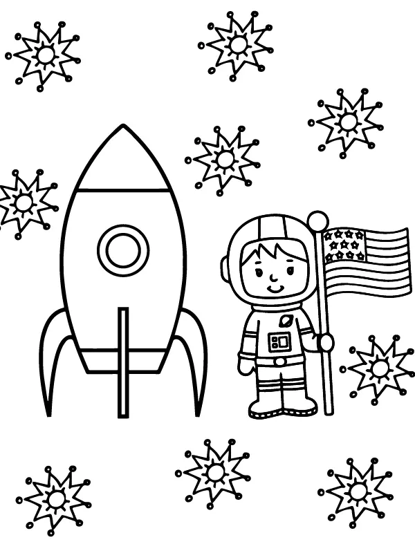 Space Shuttles Coloring Pages 2