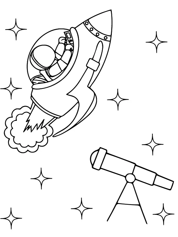 Space Shuttles Coloring Pages 3