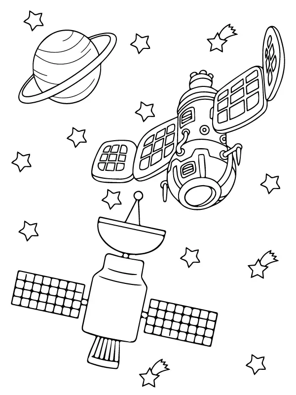Space Shuttles Coloring Pages 4