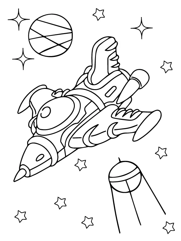 Space Shuttles Coloring Pages 5