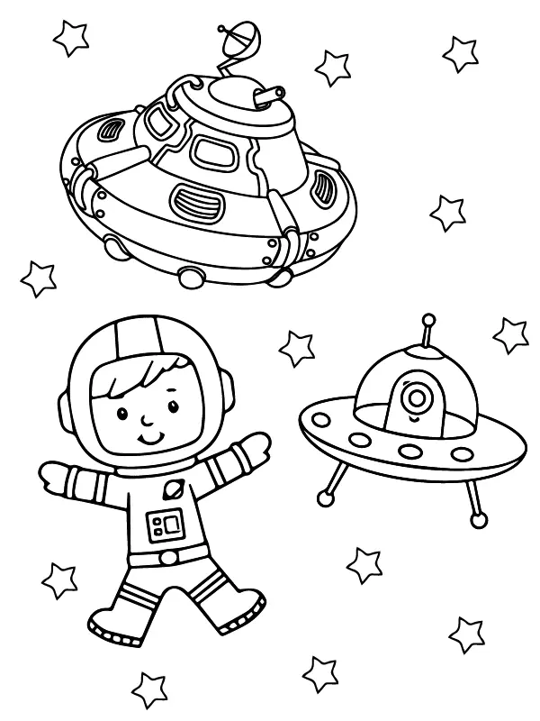 Space Shuttles Coloring Pages 7