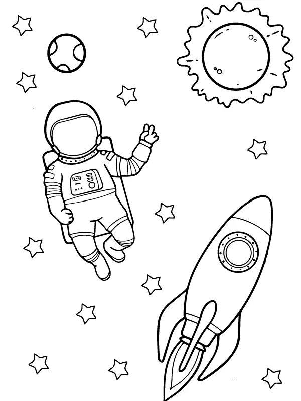 Space Shuttles Coloring Pages 9