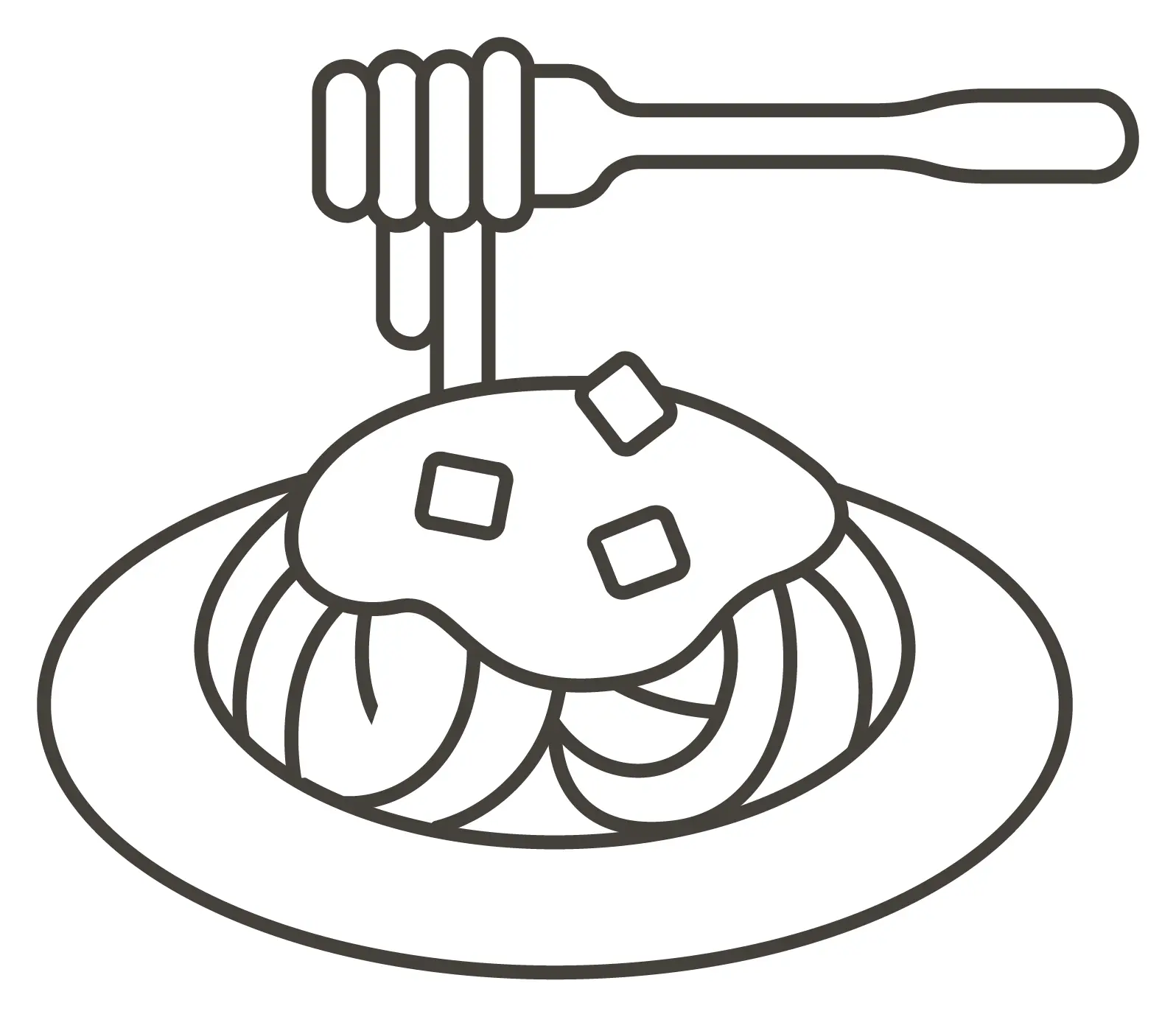 Spaghetti Coloring Pages 20