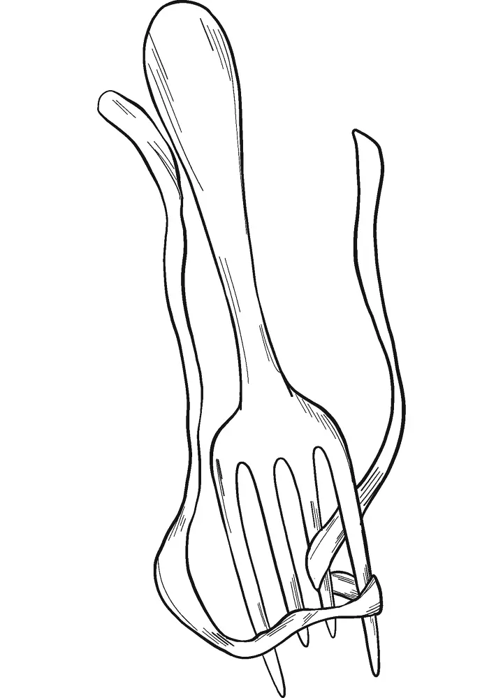 Spaghetti Coloring Pages 9