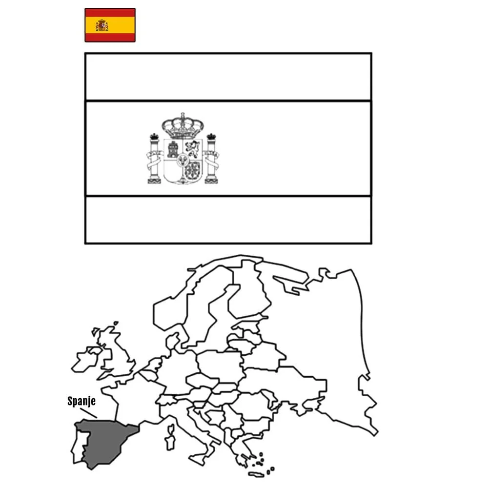 Desenhos de Espanha Para Colorir 38