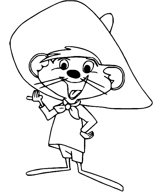 Desenhos de Speedy Gonzales Para Colorir 1