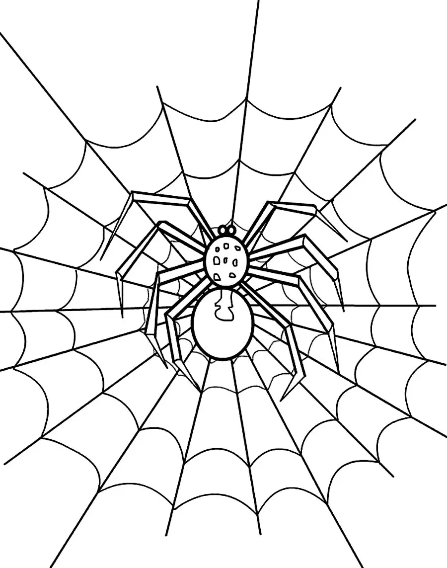 Spider Coloring Pages 10