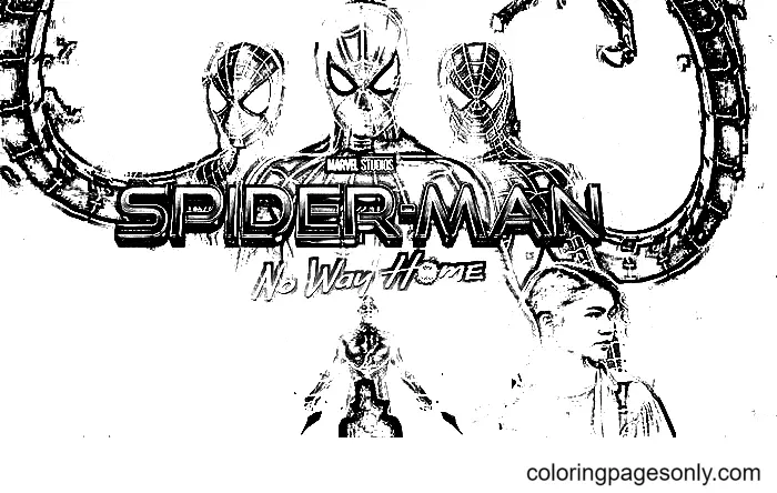Spider Man No Way Home Ausmalbilder 9