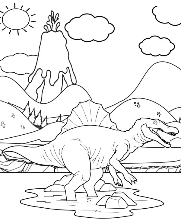 Spinosaurus Ausmalbilder 16