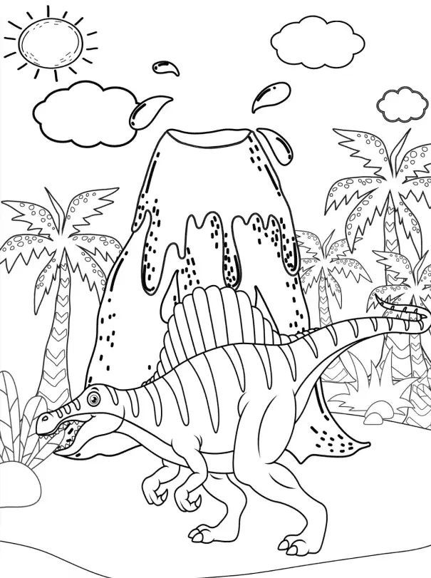 Spinosaurus Ausmalbilder 43