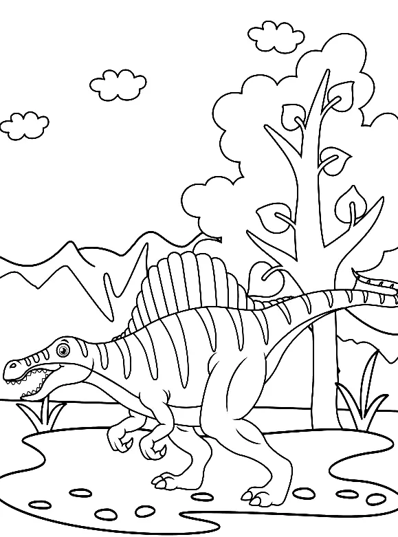Spinosaurus Ausmalbilder 48