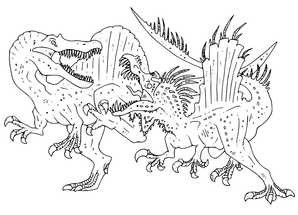 Spinosaurus Ausmalbilder 7
