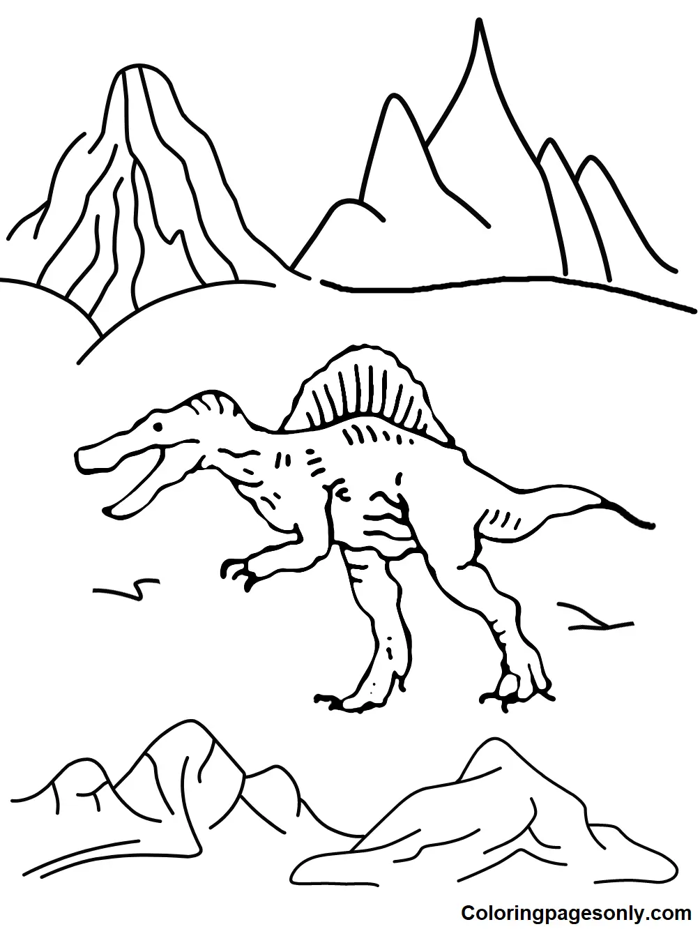 Spinosaurus Ausmalbilder 74