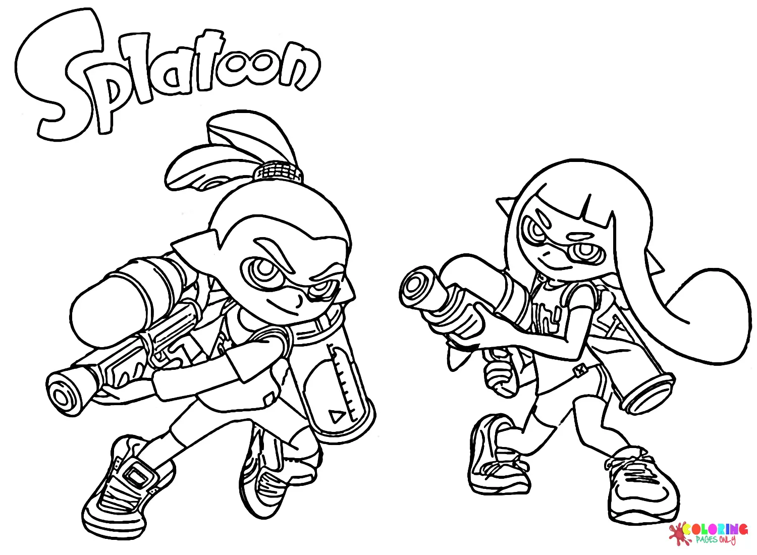 Splatoon Ausmalbilder 12