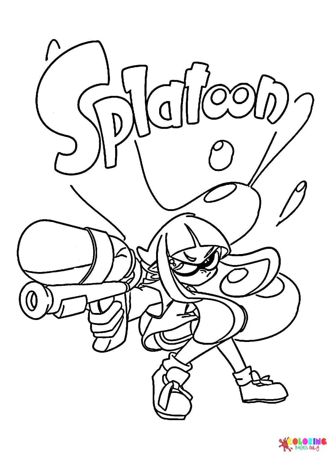 Splatoon Ausmalbilder 7