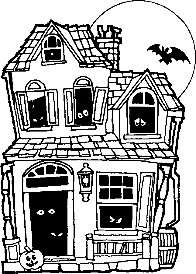 Gruselige Halloween Ausmalbilder 18