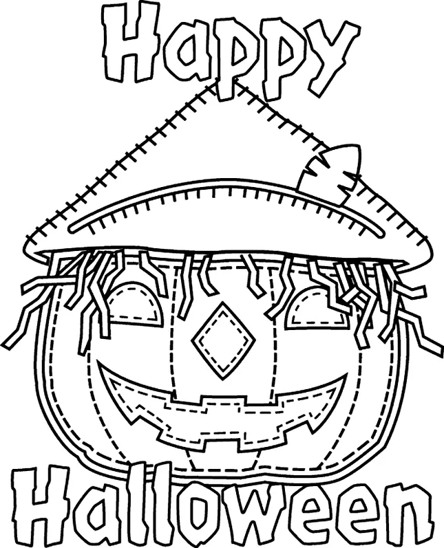 Gruselige Halloween Ausmalbilder 23