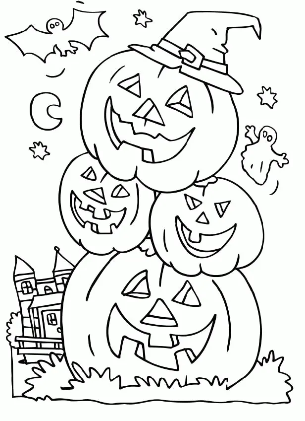 Gruselige Halloween Ausmalbilder 25