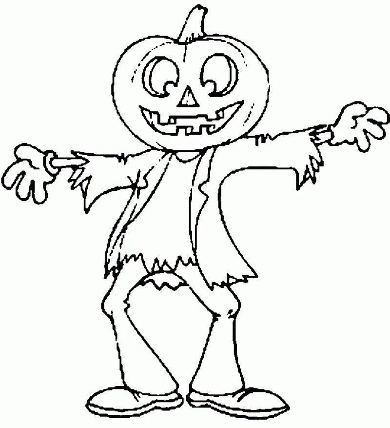 Gruselige Halloween Ausmalbilder 44
