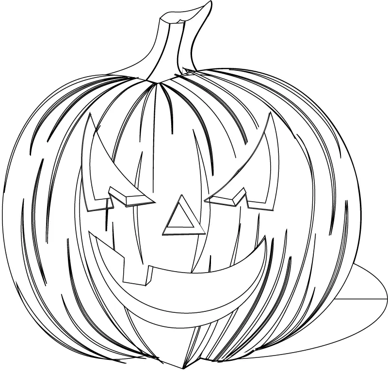 Gruselige Halloween Ausmalbilder 7