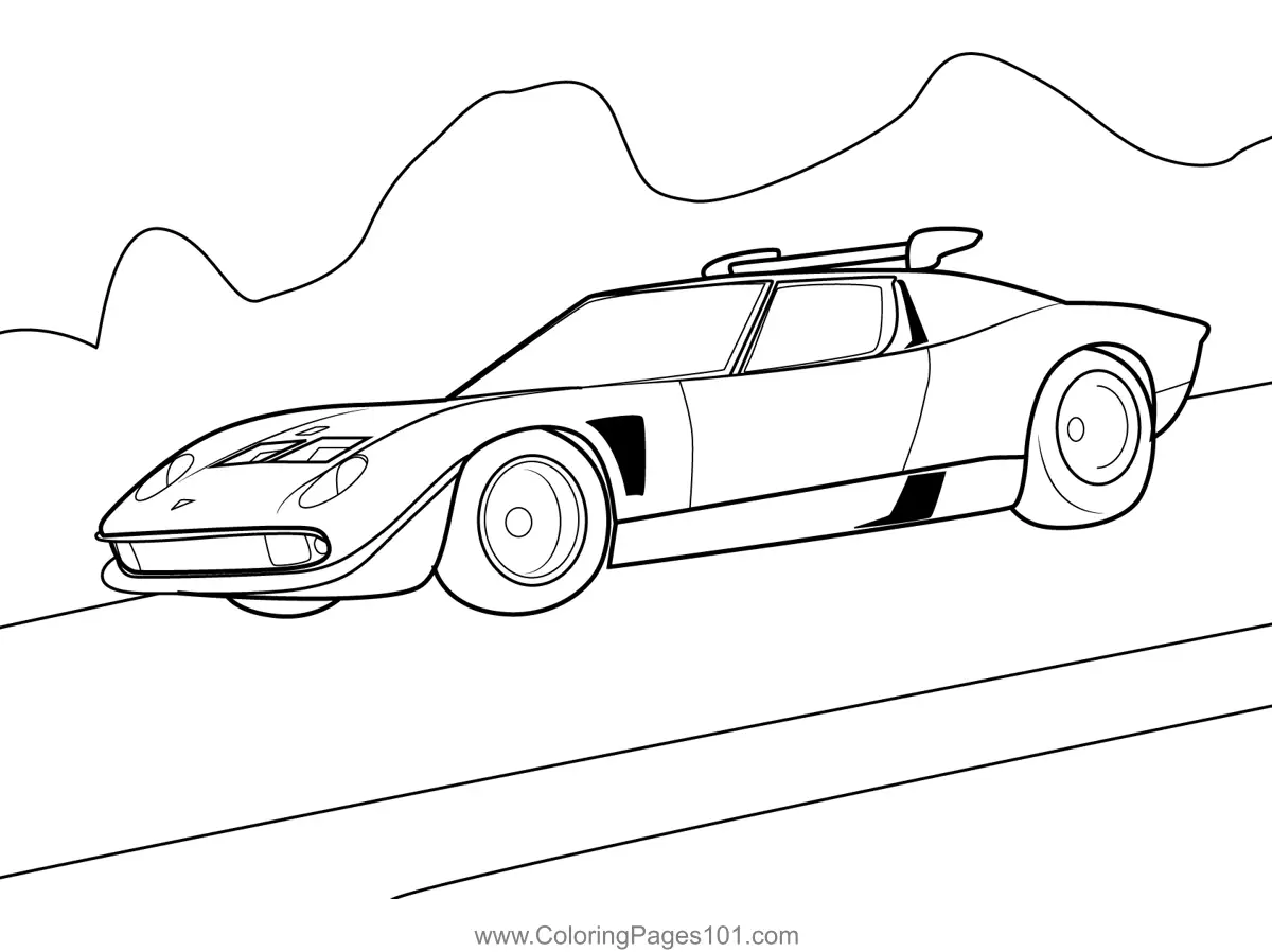 Sports Cars Coloring Pages