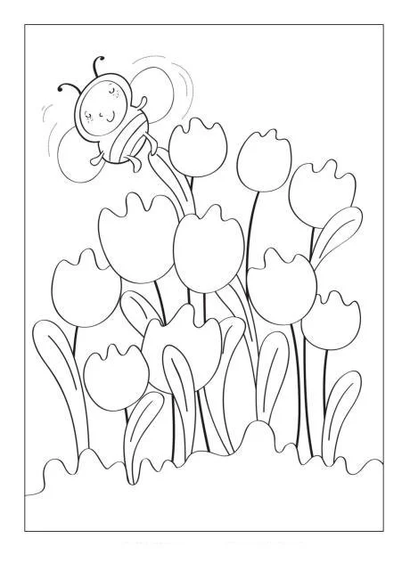 Spring Coloring Pages 104
