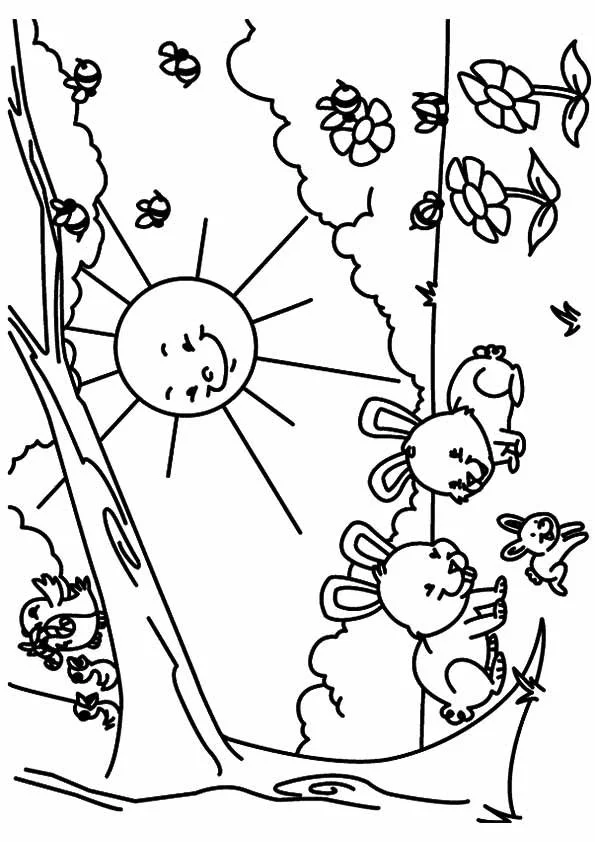 Spring Coloring Pages 112