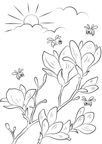 Spring Coloring Pages 117