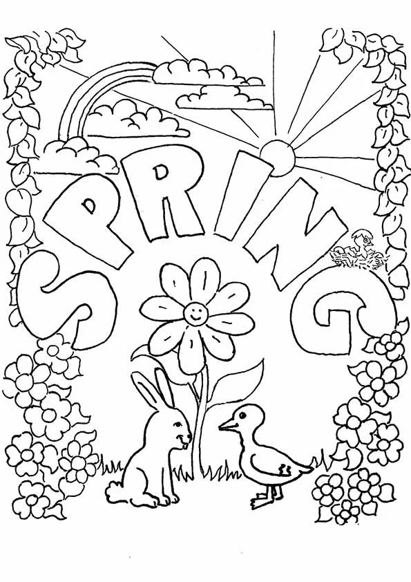 Spring Coloring Pages 16
