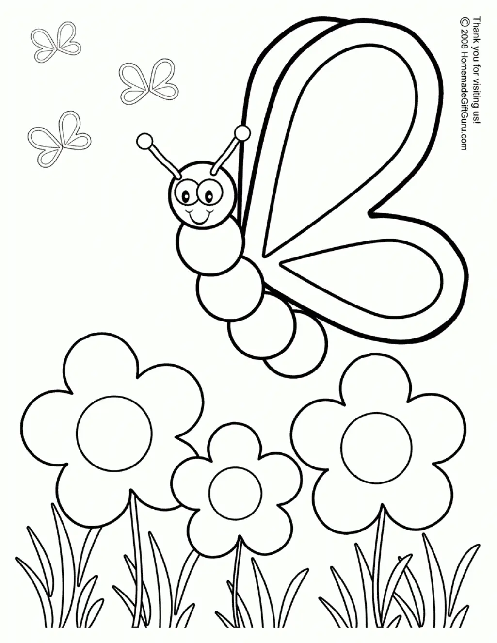 Spring Flowers Coloring Pages 11