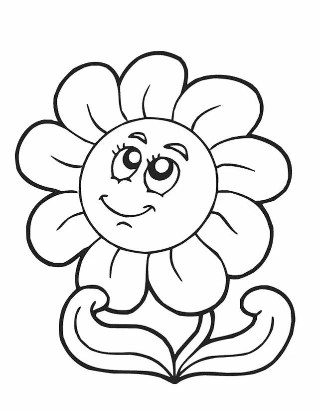 Spring Flowers Coloring Pages 3