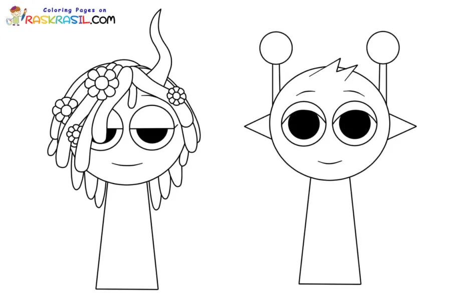Sprunki Incredibox Coloring pages 17