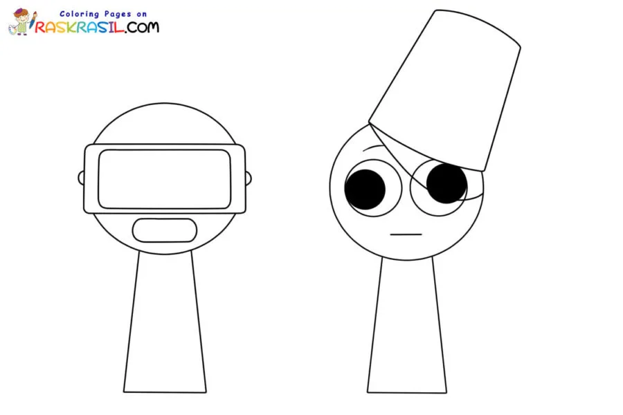 Sprunki Incredibox Coloring pages 20