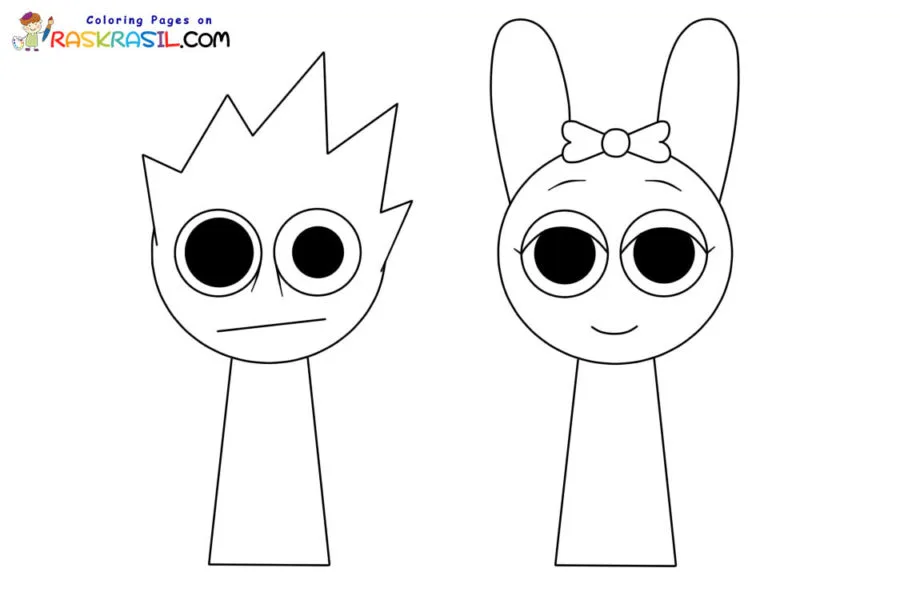 Sprunki Incredibox Coloring pages 8