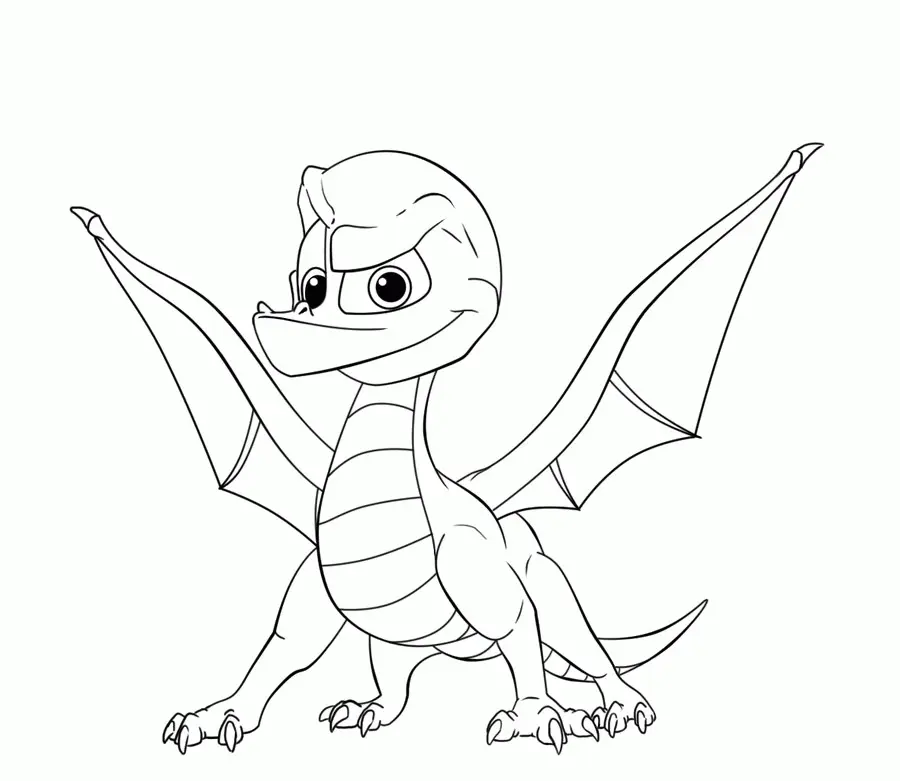 Desenhos de Dragao Spyro Para Colorir 16