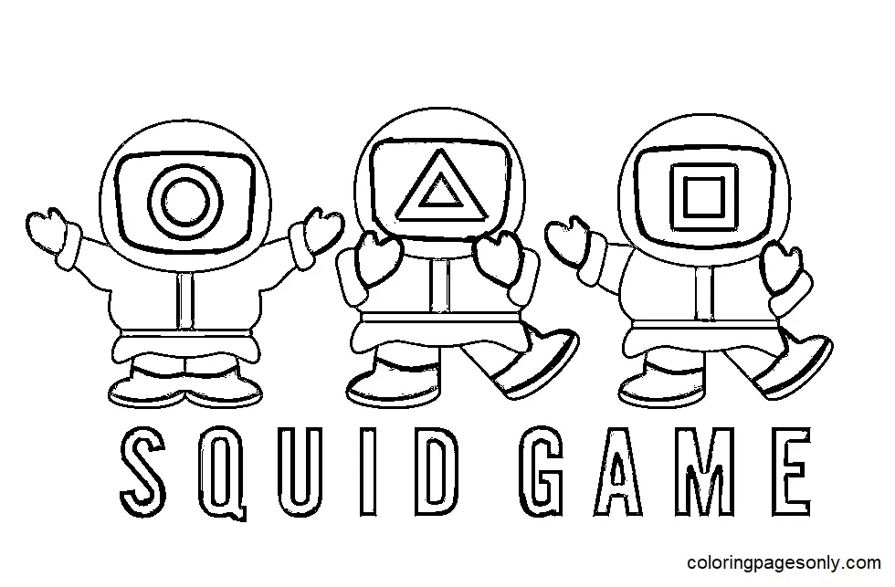 Squid Game Ausmalbilder 78