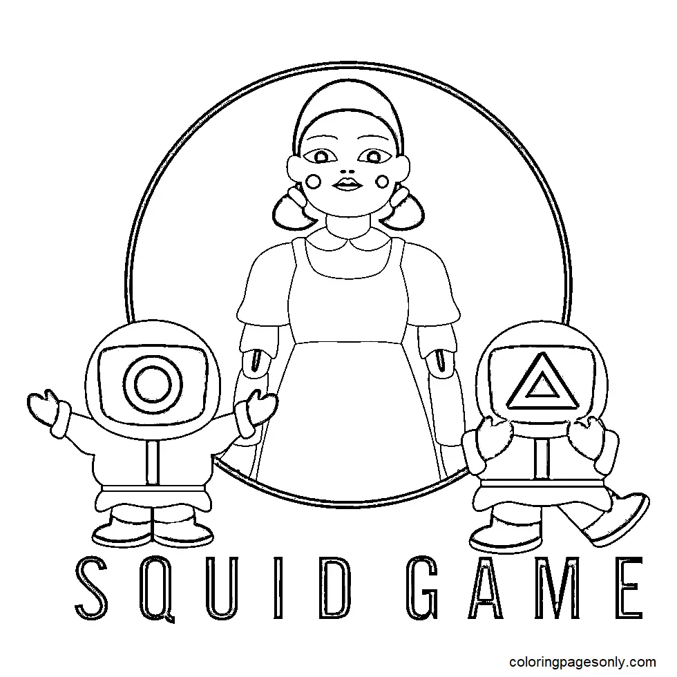 Squid Game Ausmalbilder 82