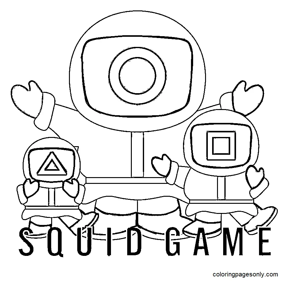 Squid Game Ausmalbilder 83