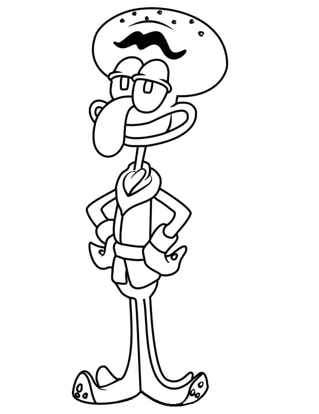 Calamardo Para Colorear 11