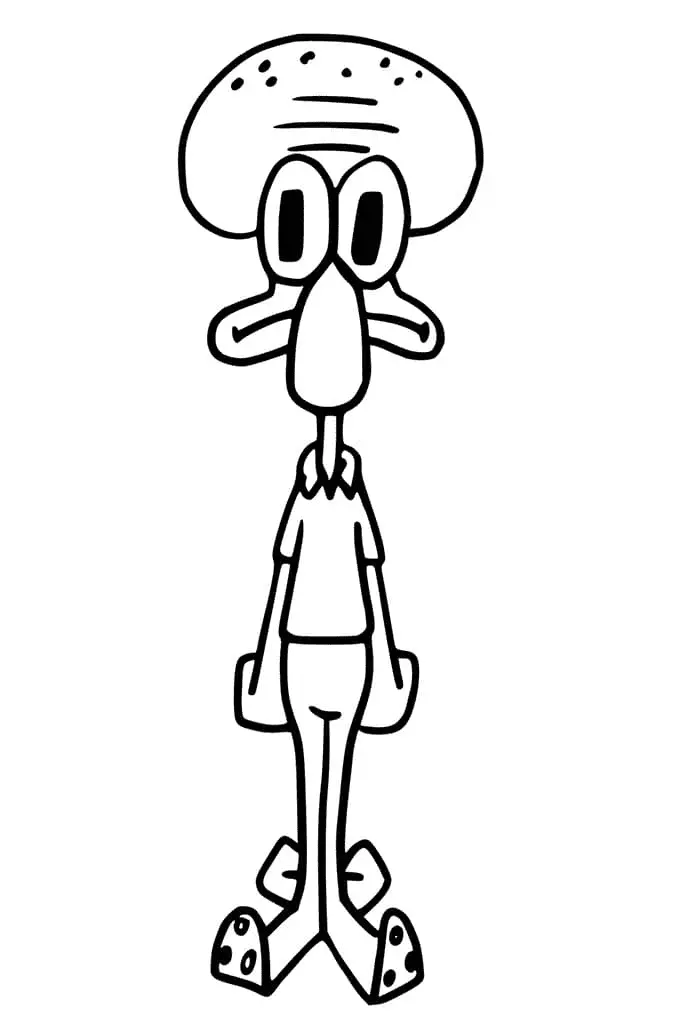 Calamardo Para Colorear 12
