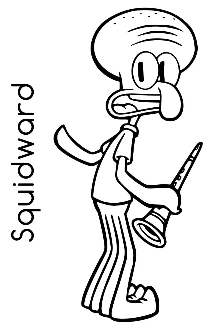 Calamardo Para Colorear 20