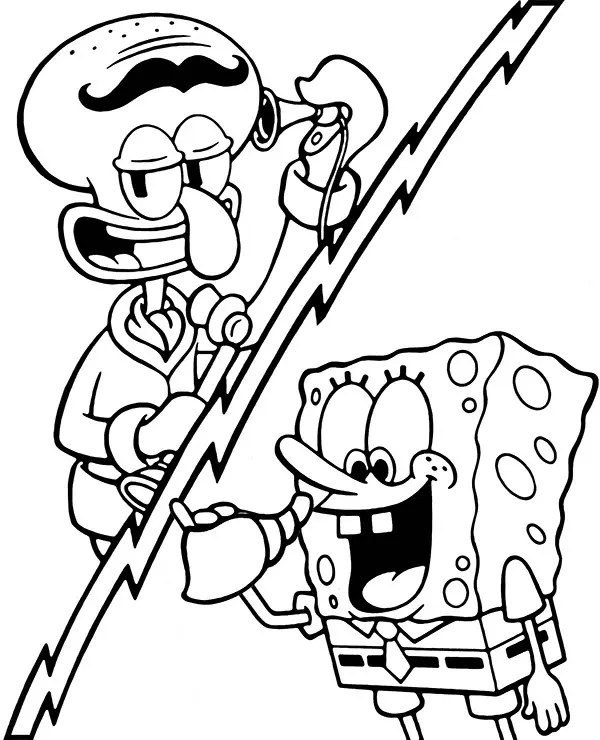 Calamardo Para Colorear 3