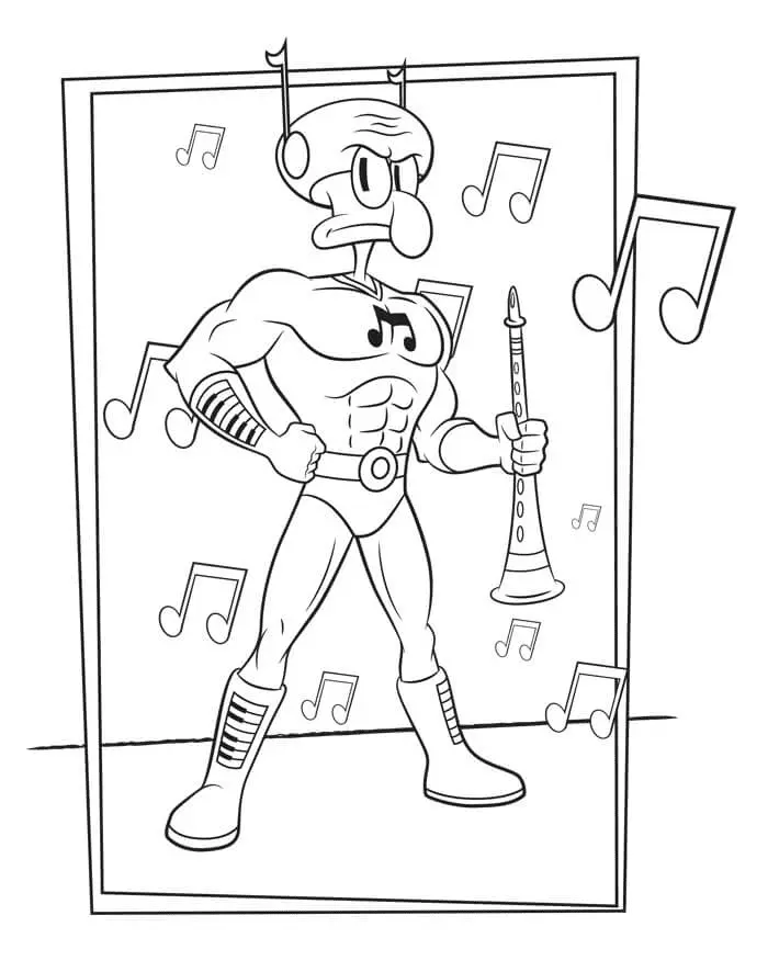 Calamardo Para Colorear 37