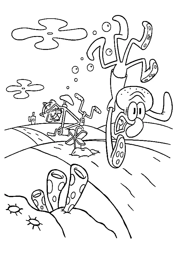 Calamardo Para Colorear 40