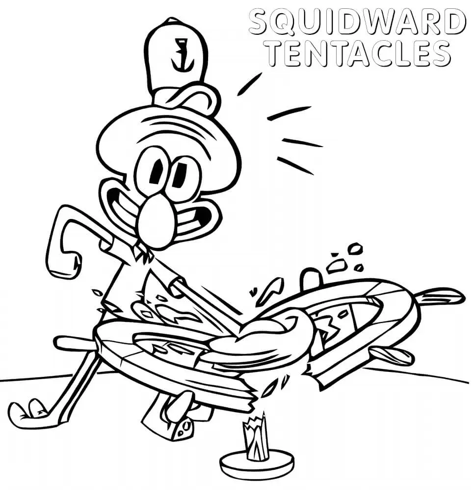 Calamardo Para Colorear 41